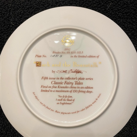 Edwin M. Knowles “Classic Fairy Tales” series collectible china plates - Picture 6 of 16